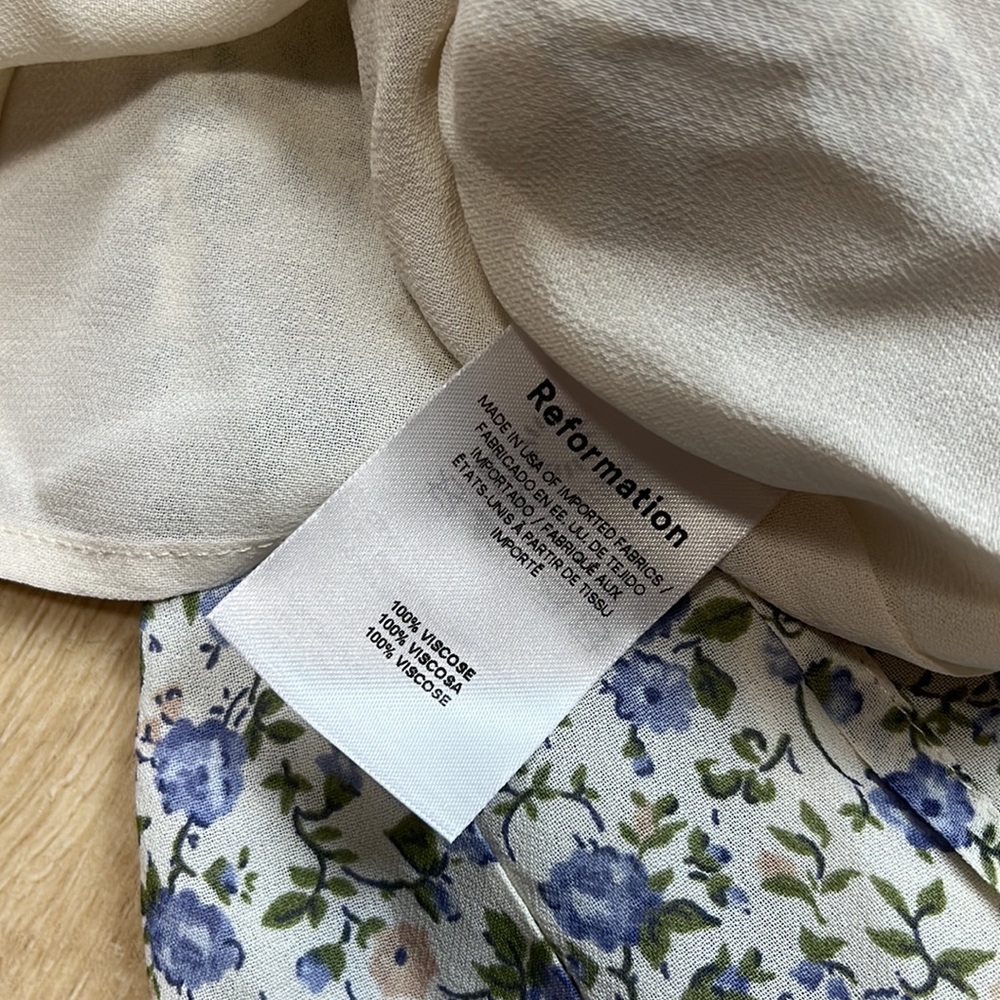 REFORMATION IDALIA DRESS PIXIE, SIZE 10 US 1419 - Picture 10 of 10